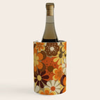 70's Floral Prints, Retro Art Wine Chiller Gallery Image 1