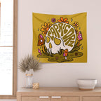 Capricorn Skull Wall Tapestry Gallery Image 2