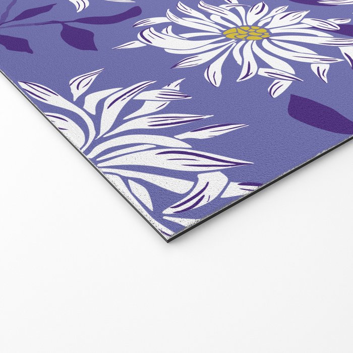 Very peri chrysanthemums Welcome Mat Gallery Image 2