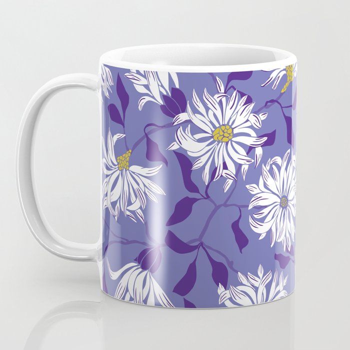 Very peri chrysanthemums Coffee Mug Gallery Image 3
