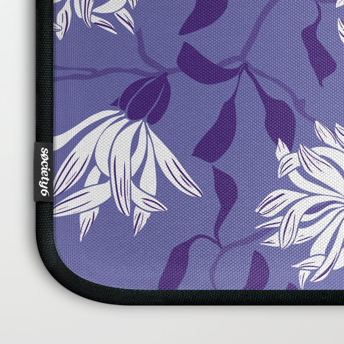 Very peri chrysanthemums Laptop Sleeve Gallery Image 3