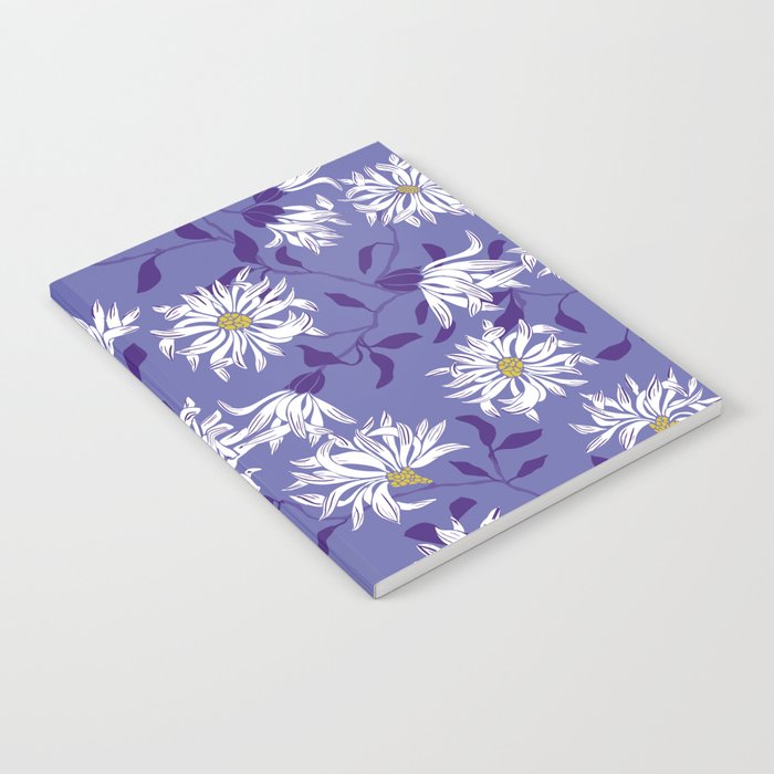 Very peri chrysanthemums Notebook Gallery Image 2