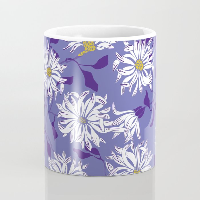 Very peri chrysanthemums Coffee Mug Gallery Image 4