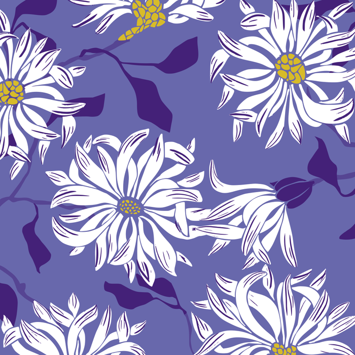 Very peri chrysanthemums Coffee Mug Gallery Image 2