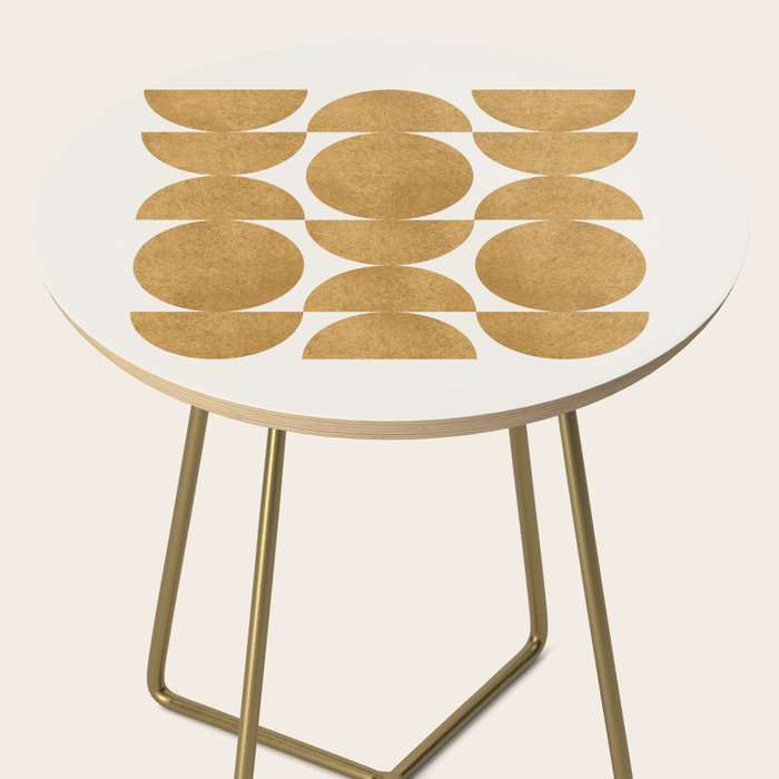 Gold Retro Scandinavian - Mid Century Modern Side Table Gallery Image 2
