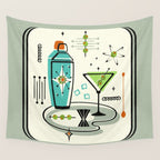 Atomic Martini ©studioxtine Wall Tapestry Gallery Image 4