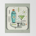 Atomic Martini ©studioxtine Throw Blanket Gallery Image 2