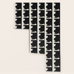 Mid Century Modern Minimalist Abstract Art Brush Strokes Black & White Ink Art Colorfield Wallpaper Gallery Image 3