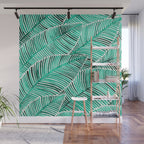 Tropical Turquoise Wall Mural Gallery Image 1