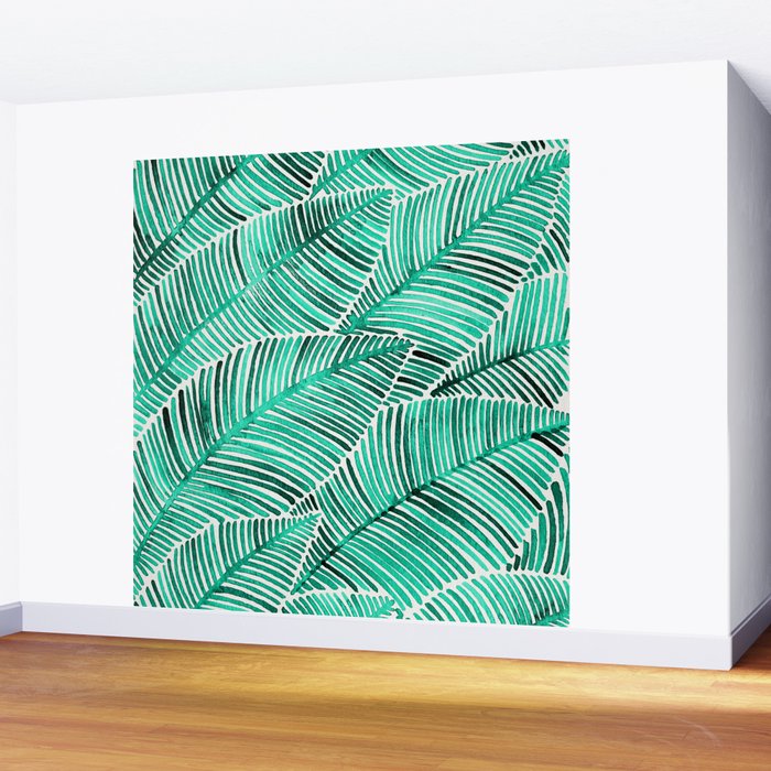 Tropical Turquoise Wall Mural Gallery Image 2