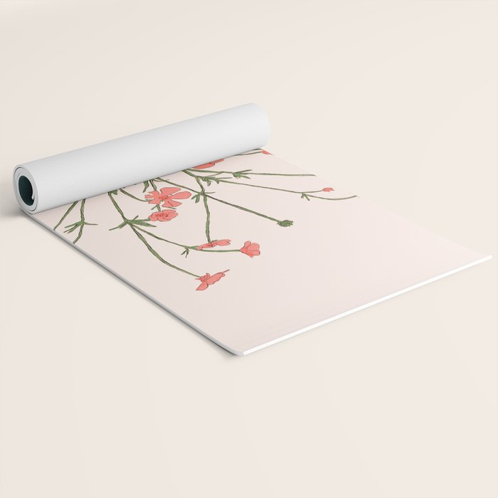 Blooming Wildflowers Rose Yoga Mat Gallery Image 2