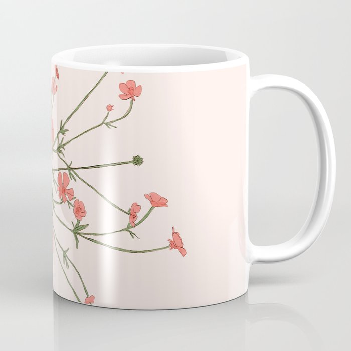 Blooming Wildflowers Rose Coffee Mug Gallery Image 1