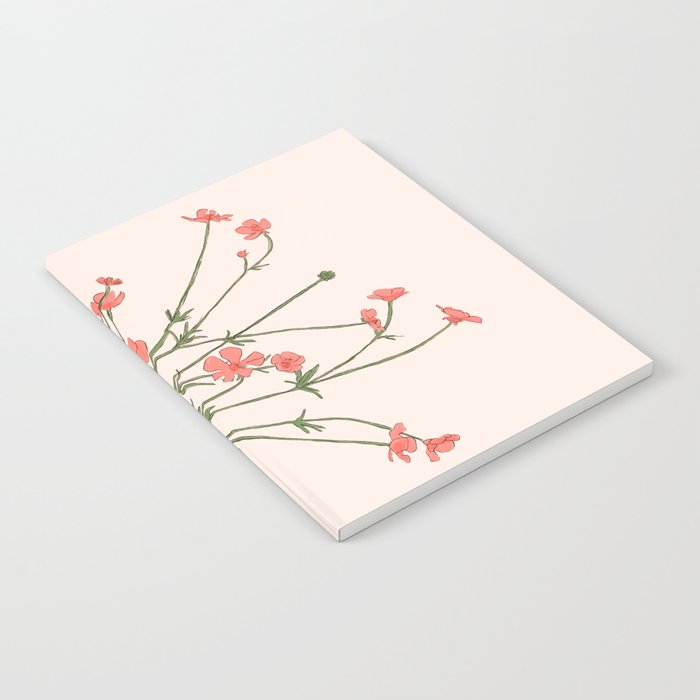 Blooming Wildflowers Rose Notebook Gallery Image 1