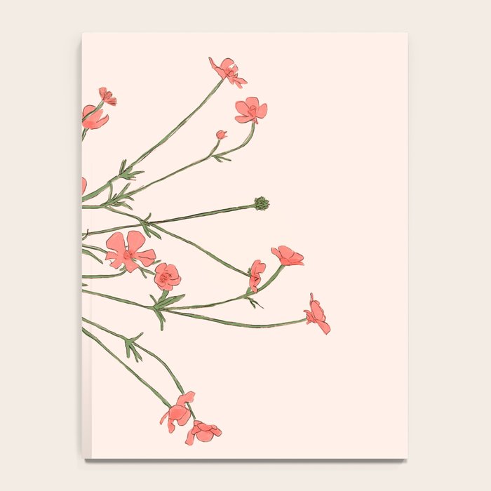 Blooming Wildflowers Rose Notebook Gallery Image 4