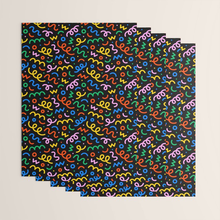 Fun colorful doodle art pattern Wrapping Paper Gallery Image 3
