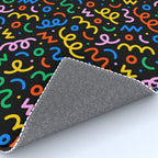 Fun colorful doodle art pattern Rug Gallery Image 4