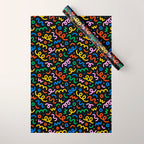 Fun colorful doodle art pattern Wrapping Paper Gallery Image 1