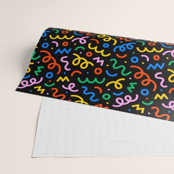 Fun colorful doodle art pattern Wrapping Paper Gallery Image 2