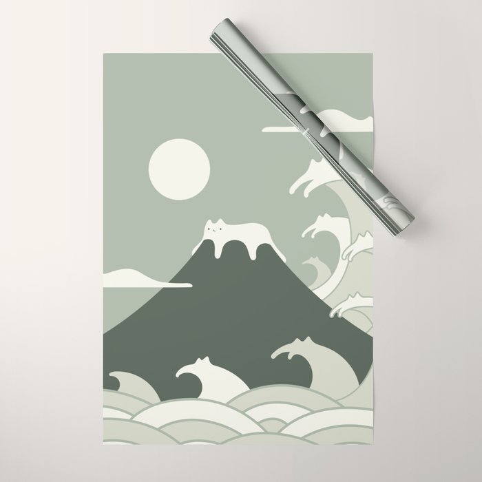 Cat Landscape 108 Wrapping Paper Gallery Image 1