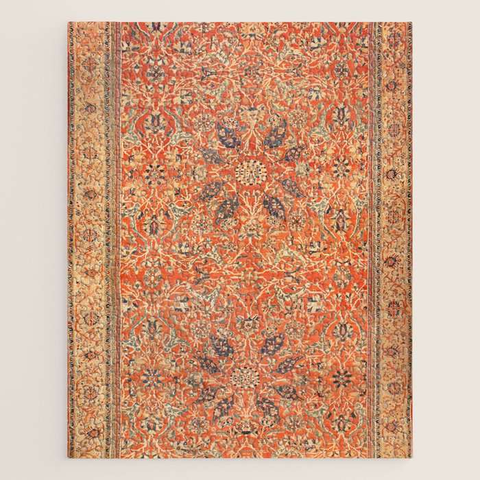 Antique Persian Sultanabad Rug Print Jigsaw Puzzle Gallery Image 1