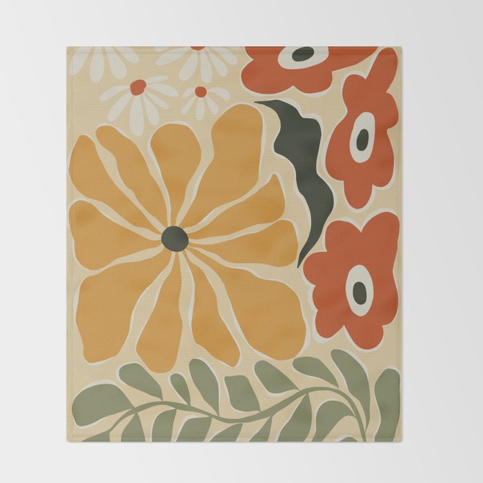 colorful_mid-century  Throw Blanket Gallery Image 2