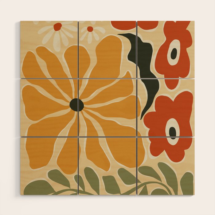 colorful_mid-century  Wood Wall Art Gallery Image 1