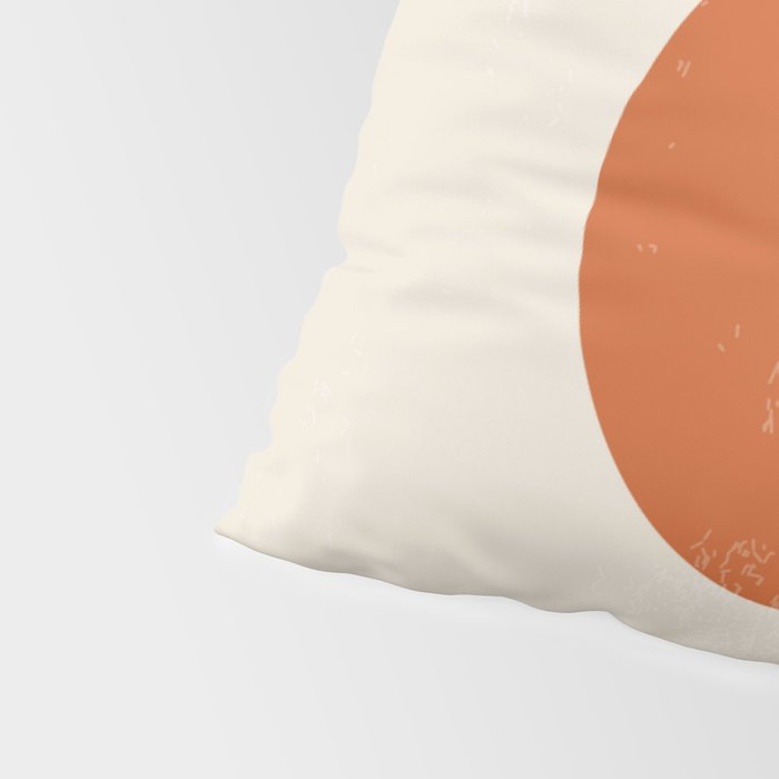 Red Sunset Circle Stripes Mid Century Modern Minimalist Rothko Inspired Colourfield Stripes Pillow Sham Gallery Image 4