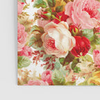 Boho chic pink yellow red roses floral vintage painting Poster Gallery Image 3