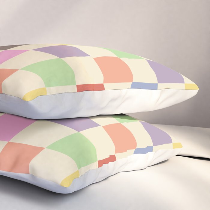 Colorful Checkered Pattern Pillow Sham Gallery Image 3