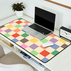 Colorful Checkered Pattern Desk Mat Gallery Image 2