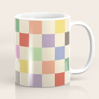 Colorful Checkered Pattern Coffee Mug Gallery Image 1