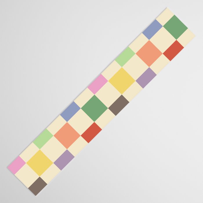 Colorful Checkered Pattern Table Runner Gallery Image 3