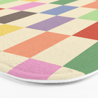Colorful Checkered Pattern Bath Mat Gallery Image 3