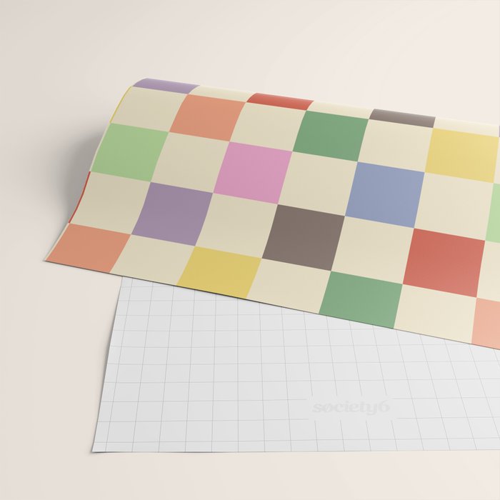 Colorful Checkered Pattern Wrapping Paper Gallery Image 2