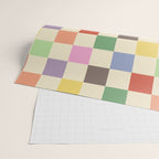 Colorful Checkered Pattern Wrapping Paper Gallery Image 2