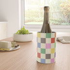 Colorful Checkered Pattern Wine Chiller Gallery Image 4