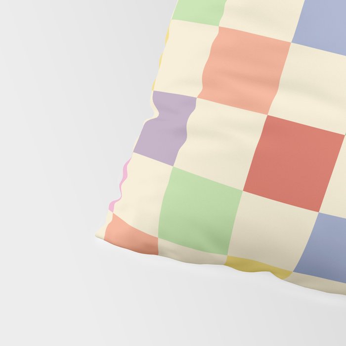 Colorful Checkered Pattern Pillow Sham Gallery Image 4