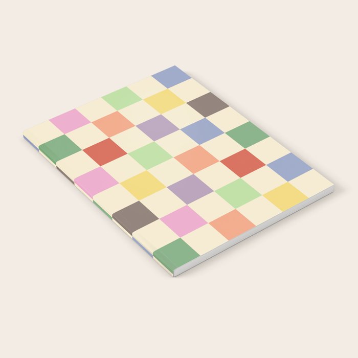 Colorful Checkered Pattern Notebook Gallery Image 2