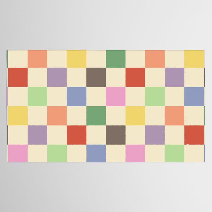Colorful Checkered Pattern Tablecloth Gallery Image 2