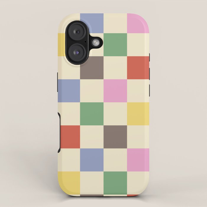 Colorful Checkered Pattern iPhone Case Gallery Image 1
