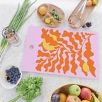 Matisse cut-outs - Pink & Orange Leaf on Sun Cutting Board Gallery Image 2