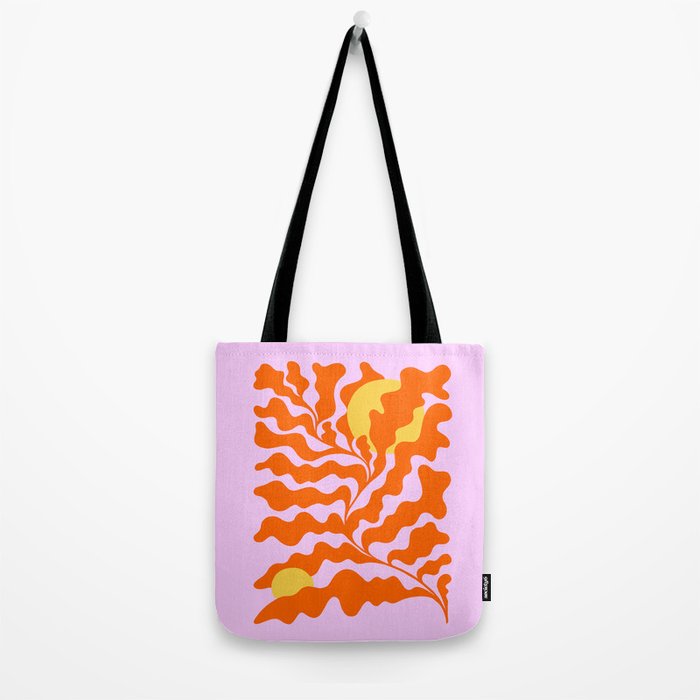 Matisse cut-outs - Pink & Orange Leaf on Sun Tote Bag Gallery Image 2