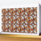 Celestial Sunset Leopard Cubs Wall Mural Gallery Image 2