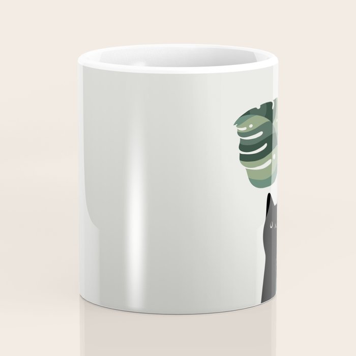 Cat and Plant 16 Coffee Mug Gallery Image 4
