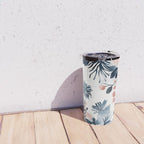 Pink Blue Watercolor Poppies Flowers Illustration Travel Mug Gallery Image 4