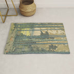 Yoshida Hiroshi, Bamboo Grove - Vintage Japanese Woodblock Print Art Rug Gallery Image 1