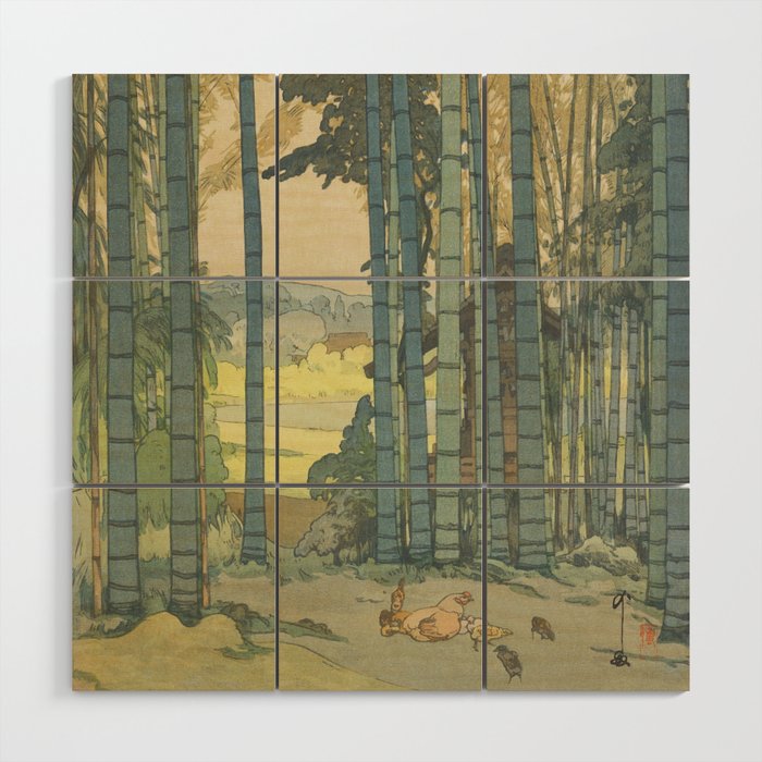 Yoshida Hiroshi, Bamboo Grove - Vintage Japanese Woodblock Print Art Wood Wall Art Gallery Image 1