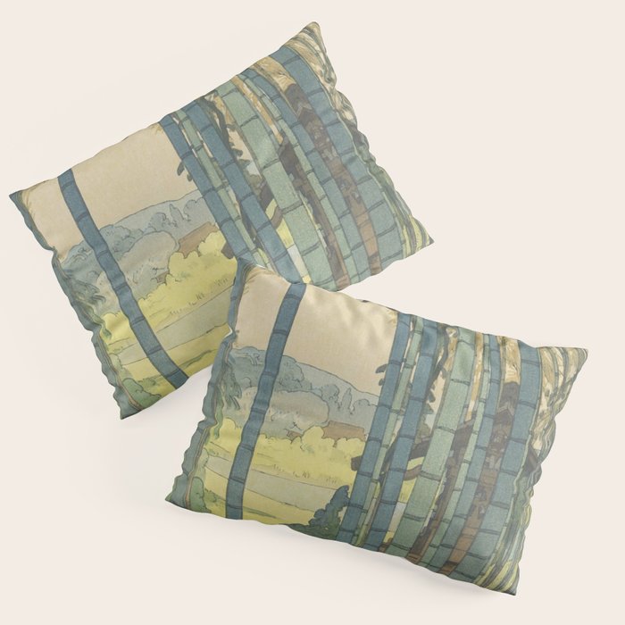 Yoshida Hiroshi, Bamboo Grove - Vintage Japanese Woodblock Print Art Pillow Sham Gallery Image 3