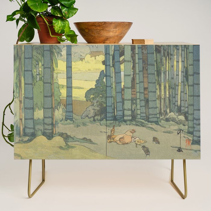 Yoshida Hiroshi, Bamboo Grove - Vintage Japanese Woodblock Print Art Credenza Gallery Image 1