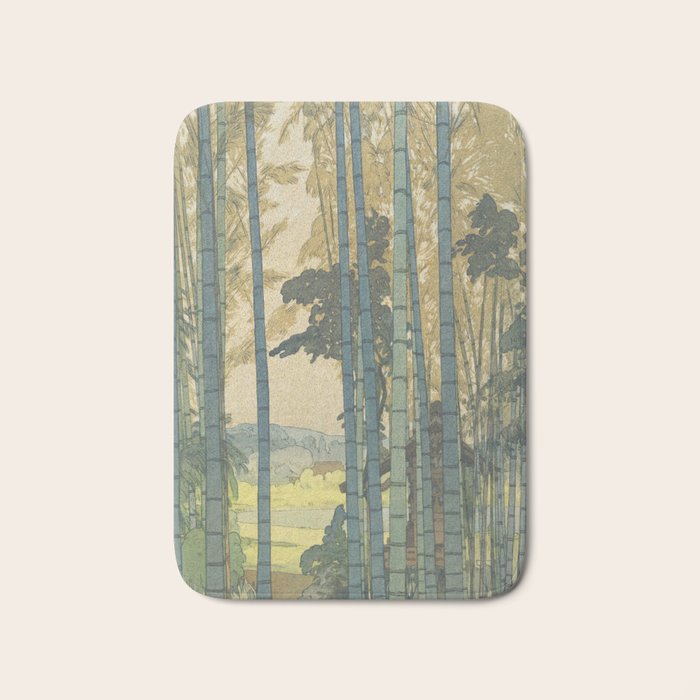 Yoshida Hiroshi, Bamboo Grove - Vintage Japanese Woodblock Print Art Bath Mat Gallery Image 1